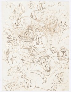 Studies of Heads by Carlo Marchionni